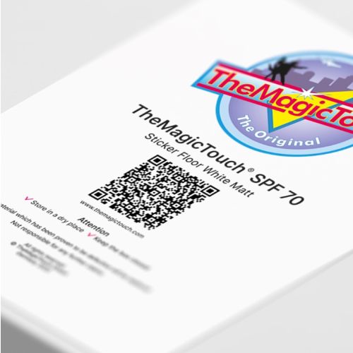 TheMagicTouch Sticker SPF 70 Vloer Wit Mat p/st