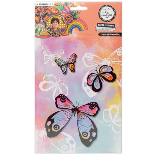 Layered Butterflies Clear Stamps (ABM-25-STAMP779) *