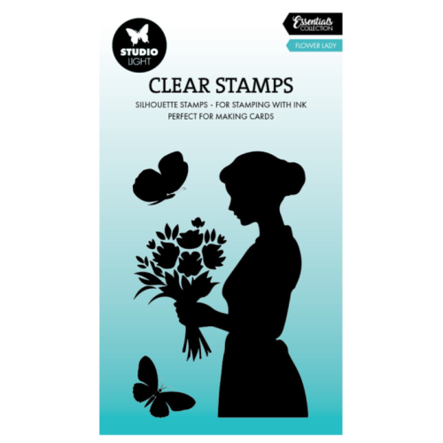 Flower Lady Essentials Silhouette Clear Stamp - STAMP788*