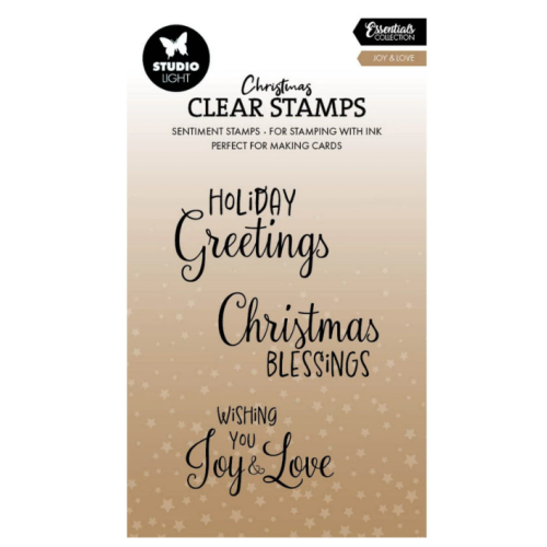 Studio Light • Essentials Clear Stamp Joy & Love (SL-ES-STAMP852) *