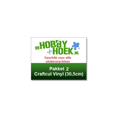 Starterspakket 2 - Craftcut vinyl (op 30,5cm breed) (Voor al onze plottermachines muv de Cricut Joy)