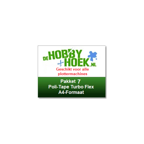 Starterspakket 7 - Poli-Tape Turbo Flex (A4 formaat) (Geschikt voor alle plottermachines)