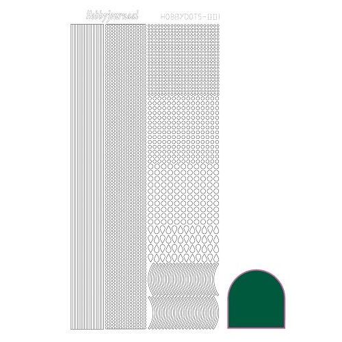 Hobbydots stickervel 001 - Green (Adhesive)