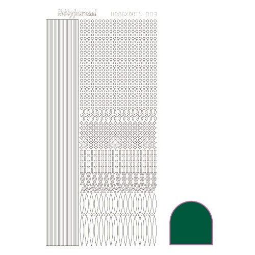Hobbydots stickervel 003 - Green (Adhesive)