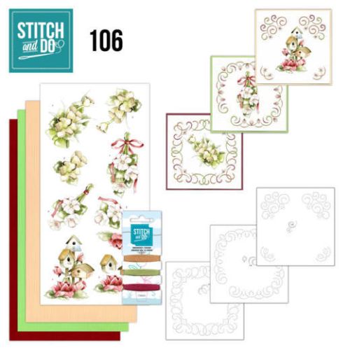 Stitch and Do 106 - Pink Spring Flowers