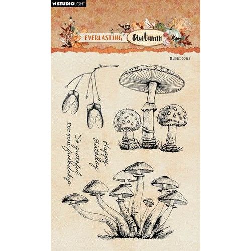 Studio Light Clear Stamp Mushrooms Everl. Autumn nr.717 SL-EA-STAMP717 105x148x1mm *