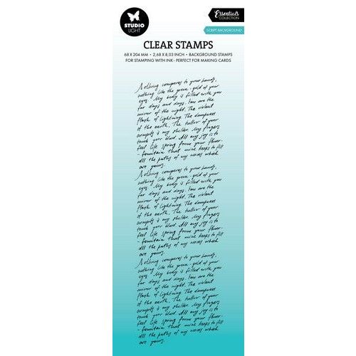 Studio Light Clear Stamp Script background Essentials nr.618 SL-ES-STAMP618 68x204x3mm (117018/0703) *