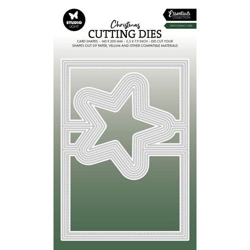 Studio Light Cutting Dies Star folding card Essentials nr.839 SL-ES-CD839 200x140mm *