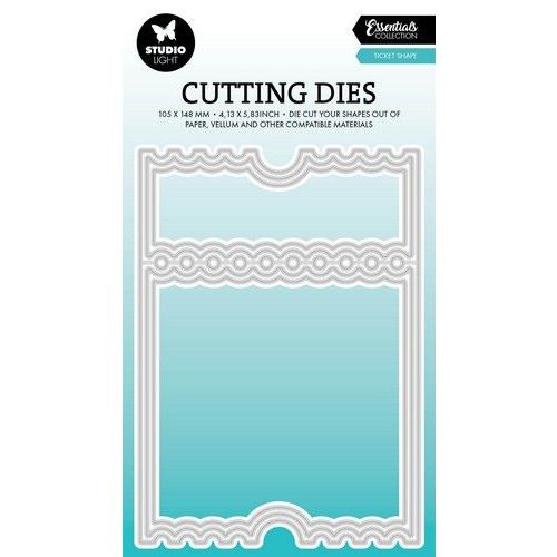 Studio Light Cutting dies Ticket card shape Essentials nr.822 SL-ES-CD822 105x148mm (117018/0745) *