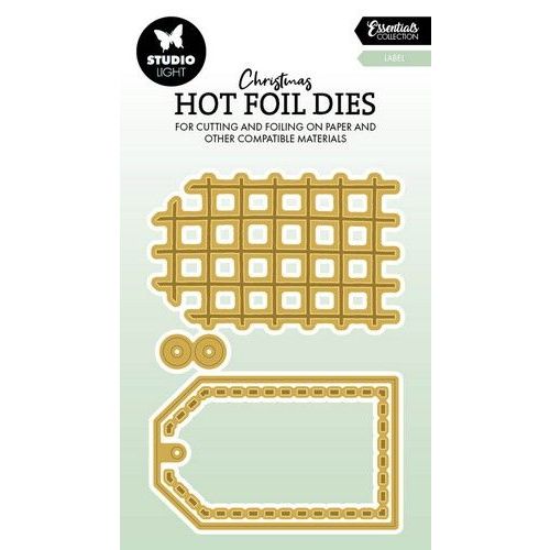 Studio Light Hot Foil Dies Label Essentials nr.04 SL-ES-HFCD04 65x95x1mm *