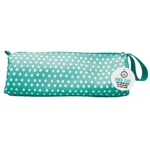 Studio Light Pencil Case Turquoise white dots Sign. Coll. nr.03 ABM-SI-PC03 120x320mm (117018/0771) *