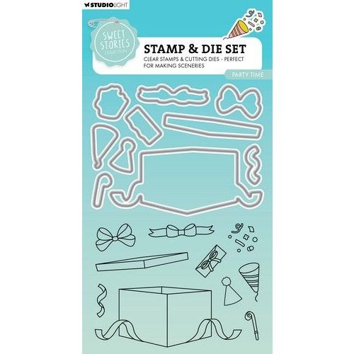 Studio Light Stamp & Cutting Die Party time Sweet Stories nr.79 SL-SS-SCD79 148x105mm (117018/0799) *