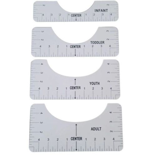 T-shirt Uitlijnhulp - set 4 stuks (123456)