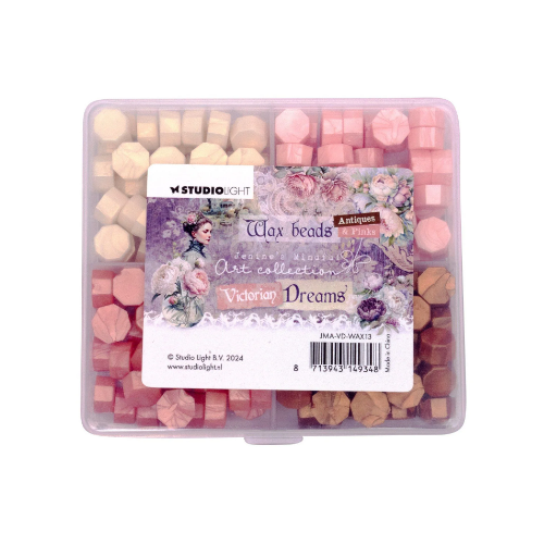 Studio Light • Victorian Dreams Wax Beads 4 Colors Pink (JMA-VD-WAX13)