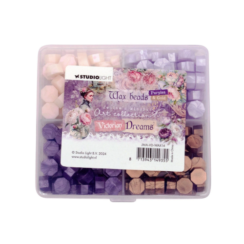 Studio Light • Victorian Dreams Wax Beads 4 Colors Purple (JMA-VD-WAX14)