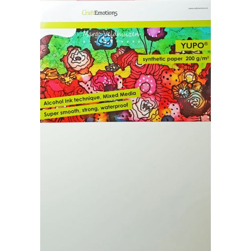 CraftEmotions Synthetisch papier - Yupo wit 10 vl A4 - FEB 200 gr (001286/3200)