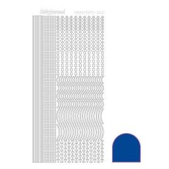 Hobbydots stickervel 002 - Blue (Mirror)