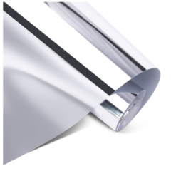 Permanent Adhesive Vinyl Mirror Metallic - Silver - 30.5 x 180 cm (003583)