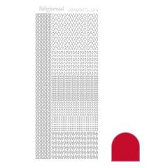 Hobbydots stickervel 004 - Red (Adhesive)