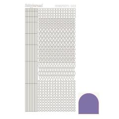 Hobbydots stickervel 009 - Violet (Mirror)