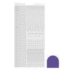Hobbydots stickervel 011 - Purple (Mirror)
