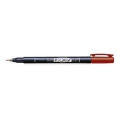 Tombow Brush pen Fudenosuke hard rood 19-WS-BH25 (380025/0125)