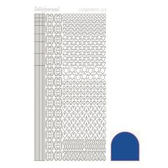 Hobbydots stickervel 012 - Blue (Mirror)