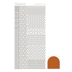 Hobbydots stickervel 012 - Copper (Mirror)