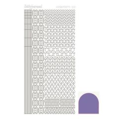 Hobbydots stickervel 012 - Purple (Mirror)