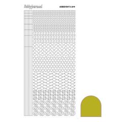 Hobbydots stickervel 014 - Yellow (Mirror)