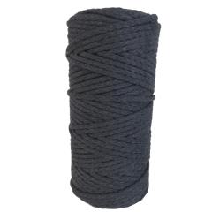 DekoArt Macramékoord 4 mm 100 m Antraciet (1004anthrazit) *