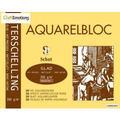Schut Terschelling Aquarelblok glad 18x24cm 300 gram - 20 sheets (114984/1824)