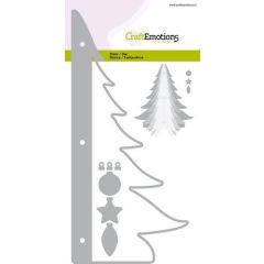 CraftEmotions Die - kerstboom decoratie 3D Card 10,5x14,8cm - 10,5cm - 14,5cm (115633/0514) (AFGEPRIJSD)