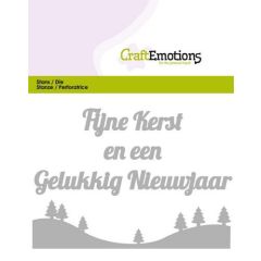 CraftEmotions Die Tekst - Fijne Kerst (NL) Card 11x9cm (115633/0302)*