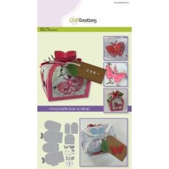 CraftEmotions Die - chocolate box butterfly Card A5 box 55x43x40 mm   (115633/1504) (AFGEPRIJSD)