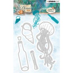 Studio Light Embossing Die 113 x 85 mm Ocean View nr.190 (STENCILOV190) (AFGEPRIJSD)