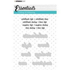 Studio Light Embossing Die Cut A6 Stencil Essentials nr.183 STENCILSL183 (AFGEPRIJSD)