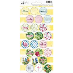 Piatek13 - Sticker sheet Party Let‘s flamingle 02 P13-291 10,5x23 cm (04-19)