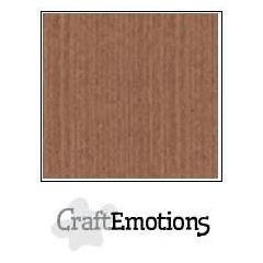 Linnenkarton CraftEmotions-A4-1275 (Terra-bruin)