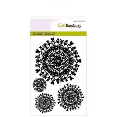 CraftEmotions clearstamps A6 - mandala hart (130501/1277)*