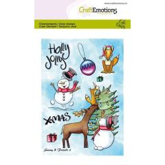 CraftEmotions clearstamps A6 - Snowy & friends 2 Carla Creaties (130501/1652) (AFGEPRIJSD)