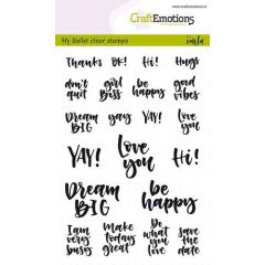 CraftEmotions clearstamps A6 - Bullet Journal - quotes (Eng) Carla Kamphuis (130501/1754)*