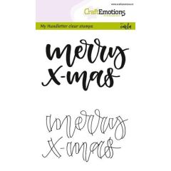 CraftEmotions clearstamps A6 - handletter - Merry xmas (Eng) (130501/1809)*