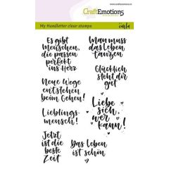 CraftEmotions clearstamps A6 - handletter - Quotes (DE) Carla Kamphuis (130501/1866)*