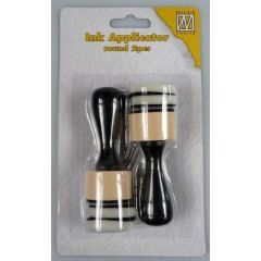 Nellies Choice Ink applicator round (2 appl. + 4 foam) IAP003