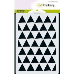 CraftEmotions - MM Mix stencil - design driehoek 60 graden A6 (185070/4433)*
