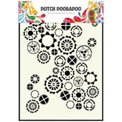 Dutch Doobadoo Dutch Mask Art stencil fine tandwielen A5 (470.154.001)*