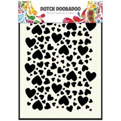 Dutch Doobadoo Dutch Mask Art stencil hartjes A5 (470.715.038)*
