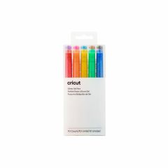 Cricut • Glitter Gel pens 10-pack (Rainbow + Pink, Brown, Black) (2009962)