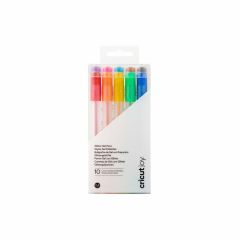 Cricut • Joy Glitter Gel pens 10-pack (Rainbow + Pink, Brown, Black) (2009964)